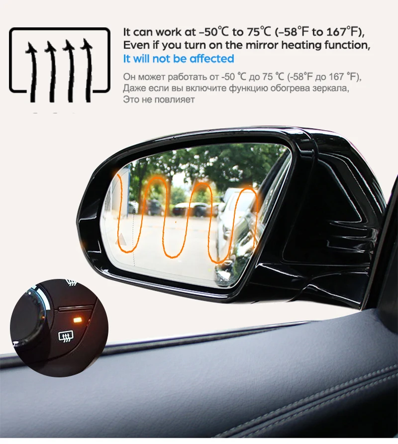 for Toyota Hilux~ AN120 AN130 120 130 Full Cover Anti Fog Film Rearview Mirror Rainproof Anti-Fog Accessories