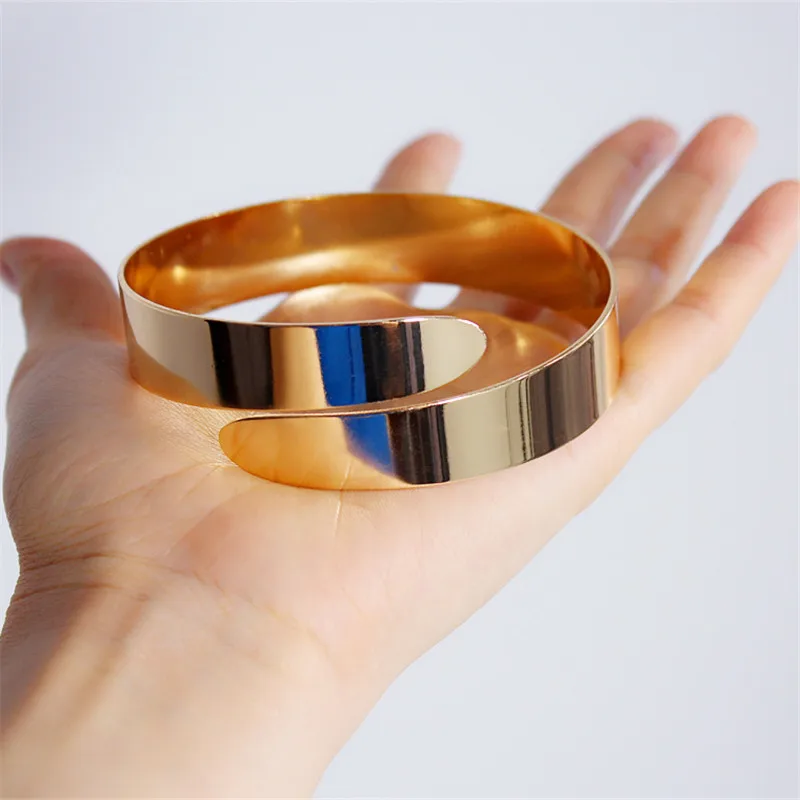 2pcs gold armband Лакированные кожаные длинные перчатки 70 см унисекс из искусственной кожи черные воздушные шары с пышными рукавами плюс размер XL Женские Перчатки сенсорные WPU149-4 - Цвет: 2pcs gold armband