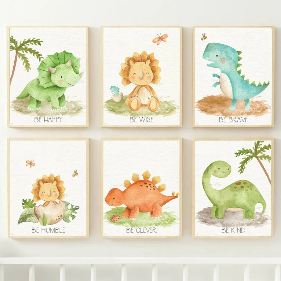 5D Diamond Painting Baby Dinosaur Picture of Rhinestones Embroidery Beadwork setting Cross Stitch Art Pa | Дом и сад