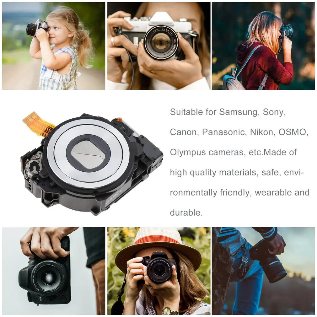 Объектив камеры Zoom для ремонта sony W320 W330 W510 W610 W530 Профессиональная модная запасная камера