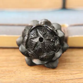 

adornos navidad maderaEbony carving multi-layer lotus and Black Lotus hanging accessories DIY