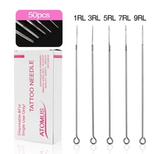 5 шт. сортированные стерилизованные иглы татуировки Перманентный макияж