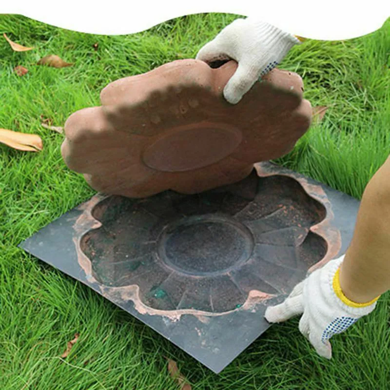 DIY цемент форма для производства брусчатки напольная плитка тротуара цветок