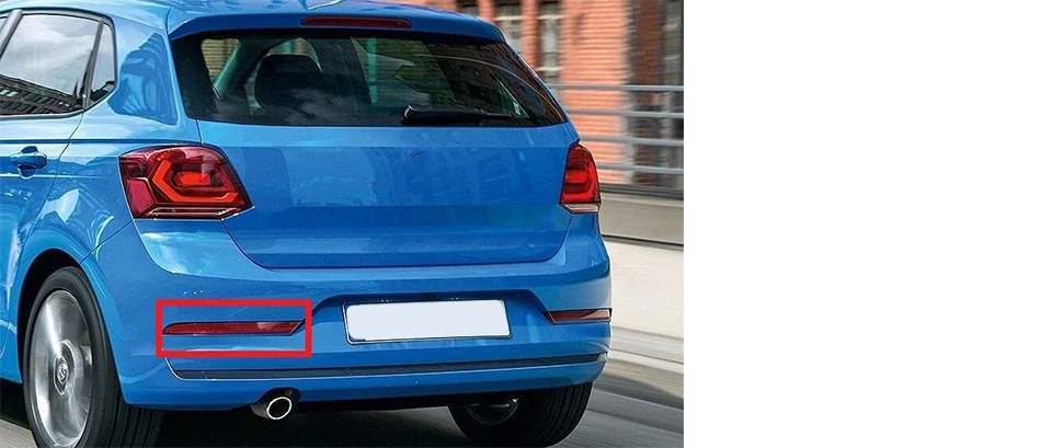 DWCX автомобильный левый задний бампер светильник отражатель OEM подходит для Фольксваген Поло хэтчбек