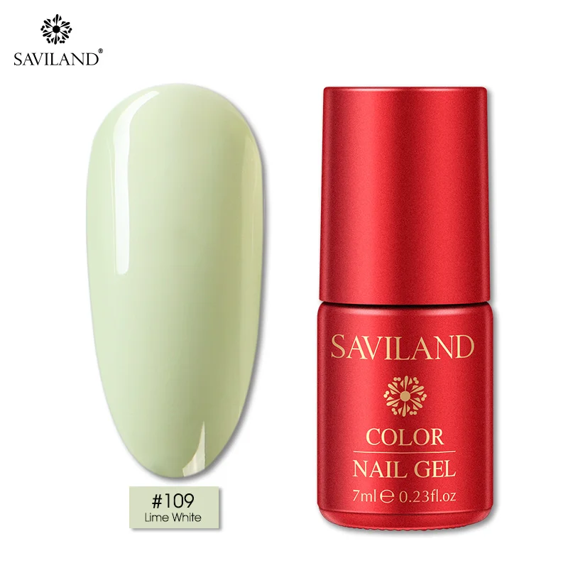 SAVILAND 126 Colors New Arrival Semi Permanent Top Coat UV LED Gel Varnish Soak Off Nail Art Gel Lacquer Gel Nail Polish - Цвет: PT109