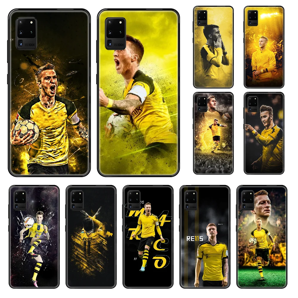 

Football Star Marco Reus Phone case For Samsung Galaxy S 3 4 5 6 7 8 9 10 Plus Lite Edge black tpu bumper pretty funda painting