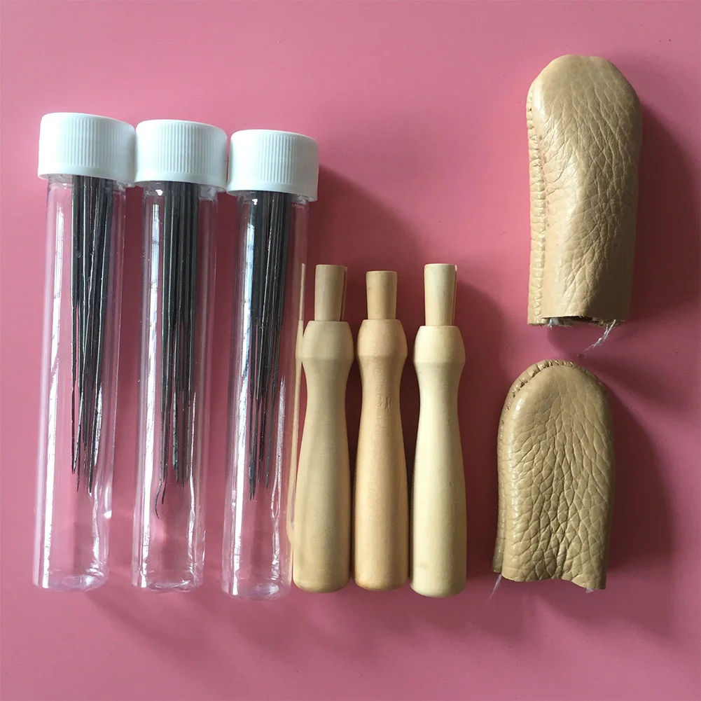 Hand Craft With Clear Bottle Durable Needle Felting Kit Yarn Accessories Arts Wool Felt Tools Practical DIY Supplies Assorted