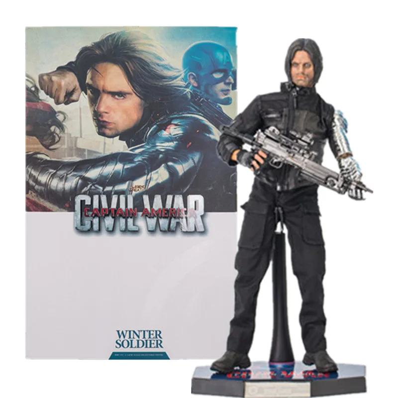 Чэн Юань Аниме Мстители Америка Капитан 3 Civil War Зимний Солдат 1/6 мобильный Гараж Комплект Модель