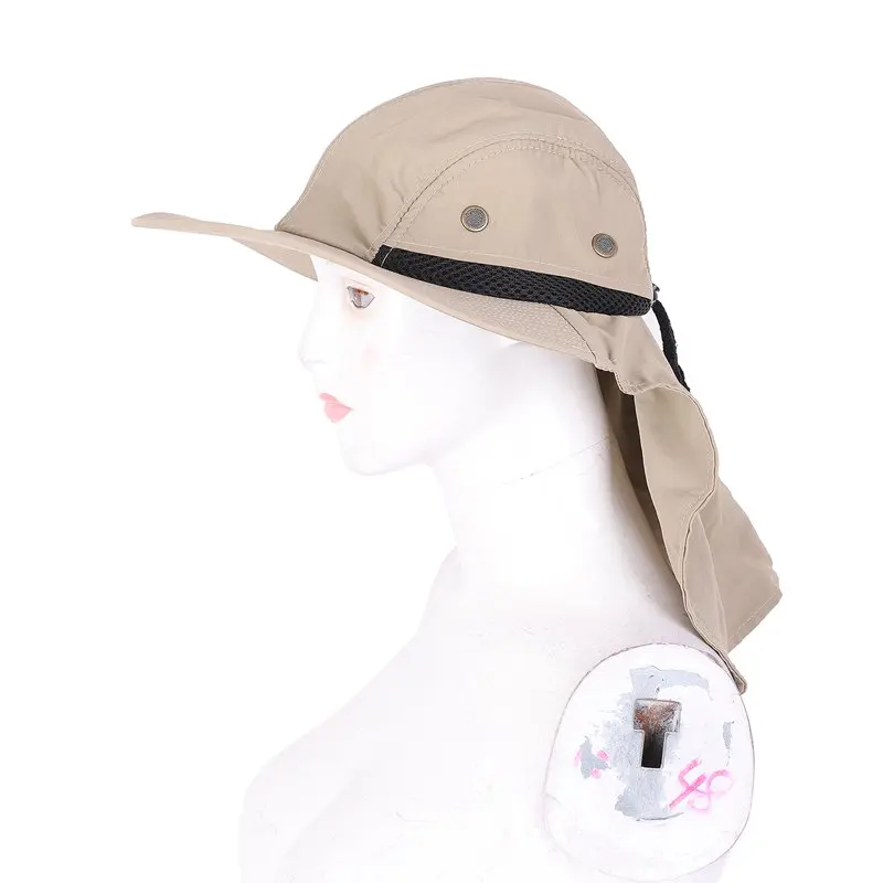 Открытый Рыбалка Пешие прогулки Boonie Snap Hat козырек уха шеи крышка Солнцезащитный щиток