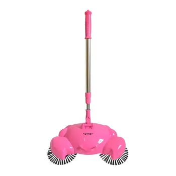 

Household Floor Sweeping Machine Rotatable Cleaner Without Electricity Handheld Sweeper With Adjustable Handle Cleaning Tool