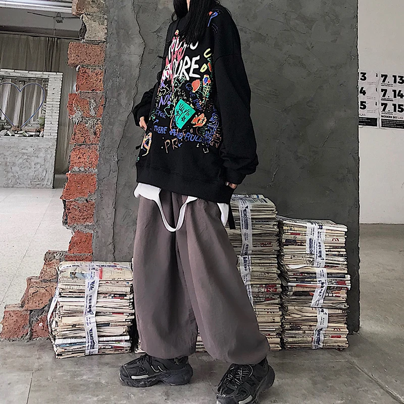 Хип-хоп camisas альбом bf Клубная Ulzzang куртка дропшиппинг Панк Винтаж harajuku с длинным рукавом Корейская одежда топ Женская толстовка