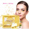 200Pcs=100Pairs Korean Cosmetics Beauty 24K Crystal Collagen Gold Eye Mask Anti Aging Acne Moisture Patches For Eye Skin Care ► Photo 2/6