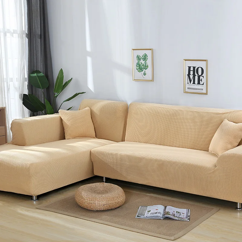 Одноцветная подушка для дивана, четыре сезона, универсальный эластичный чехол для дивана, универсальный комплект, защитный тканевый чехол для дивана