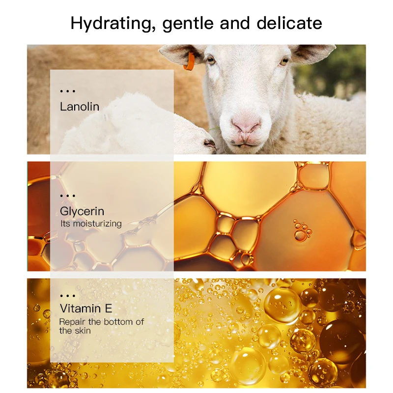Australia Sheep Oil Lanolin Nourish Face Cream Collagen Moisturizing Soothing Hydrating Brightening Anti-Aging Cream Skin Care - Image 6