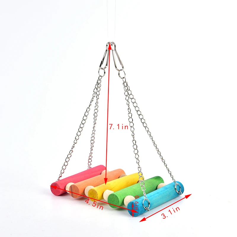 Parrot Toys Pet Bird Cage Swing Hammock Small Birds Chewing Toys for Parakeets Cockatiel Conures Finches Budgie Macaws Love Bird parrot toy bird toy bird swing toy