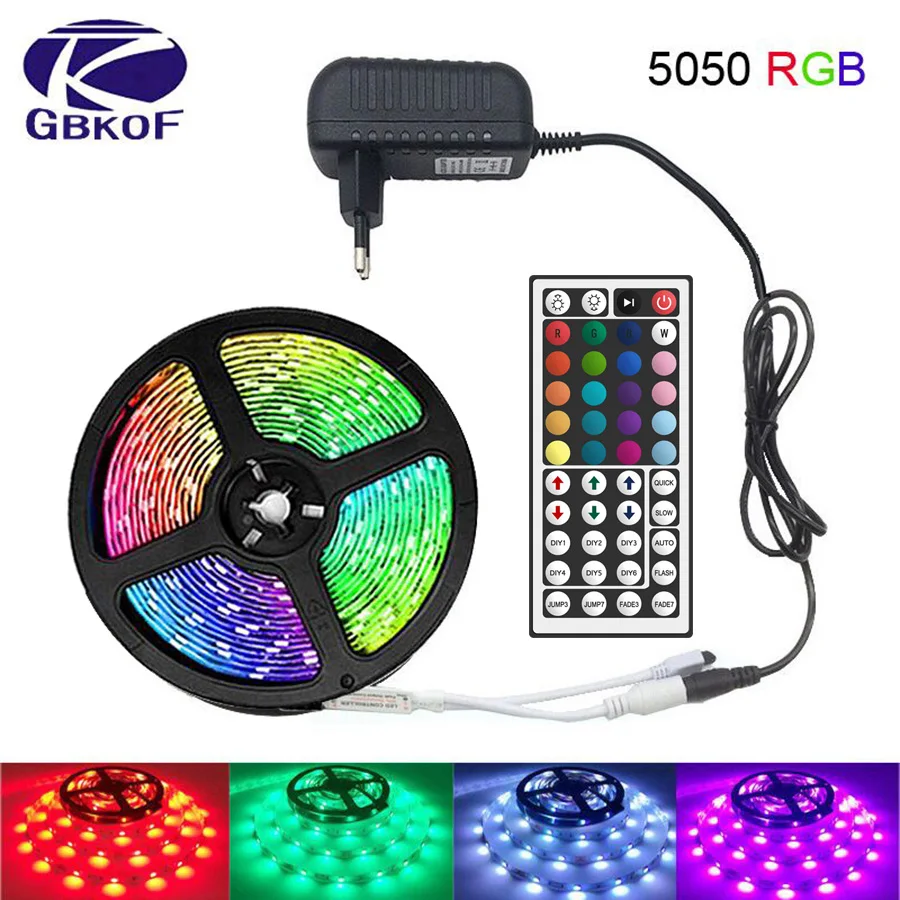 10 м 5 3528 5050 RGB светодиодные полосы не водонепроницаемый свет гибкий светодиод
