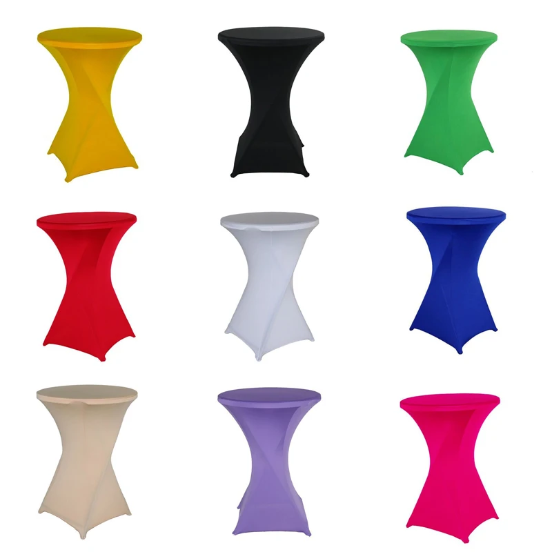 22ColoursTableClothCoverCocktailTableclothBarTableSpandex