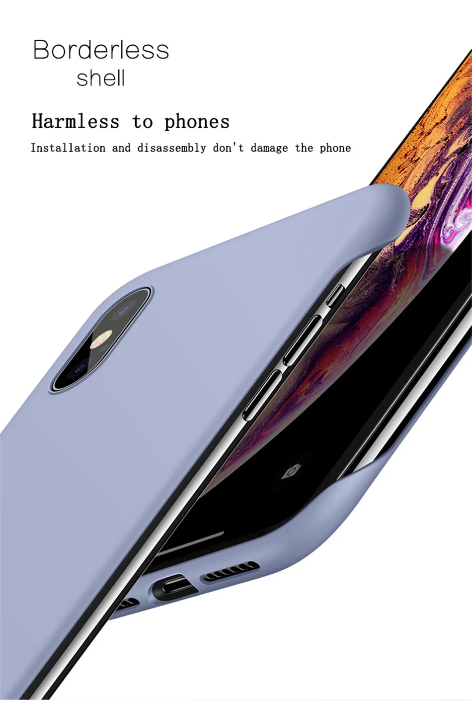 Funda de plástico rígido sin marco para iPhone 15, 14, 13, 12, Mini, 11 Pro, XS, Max, XR, X, 8, 7 Plus, SE 2022, 2020, color caramelo_voghion.com
