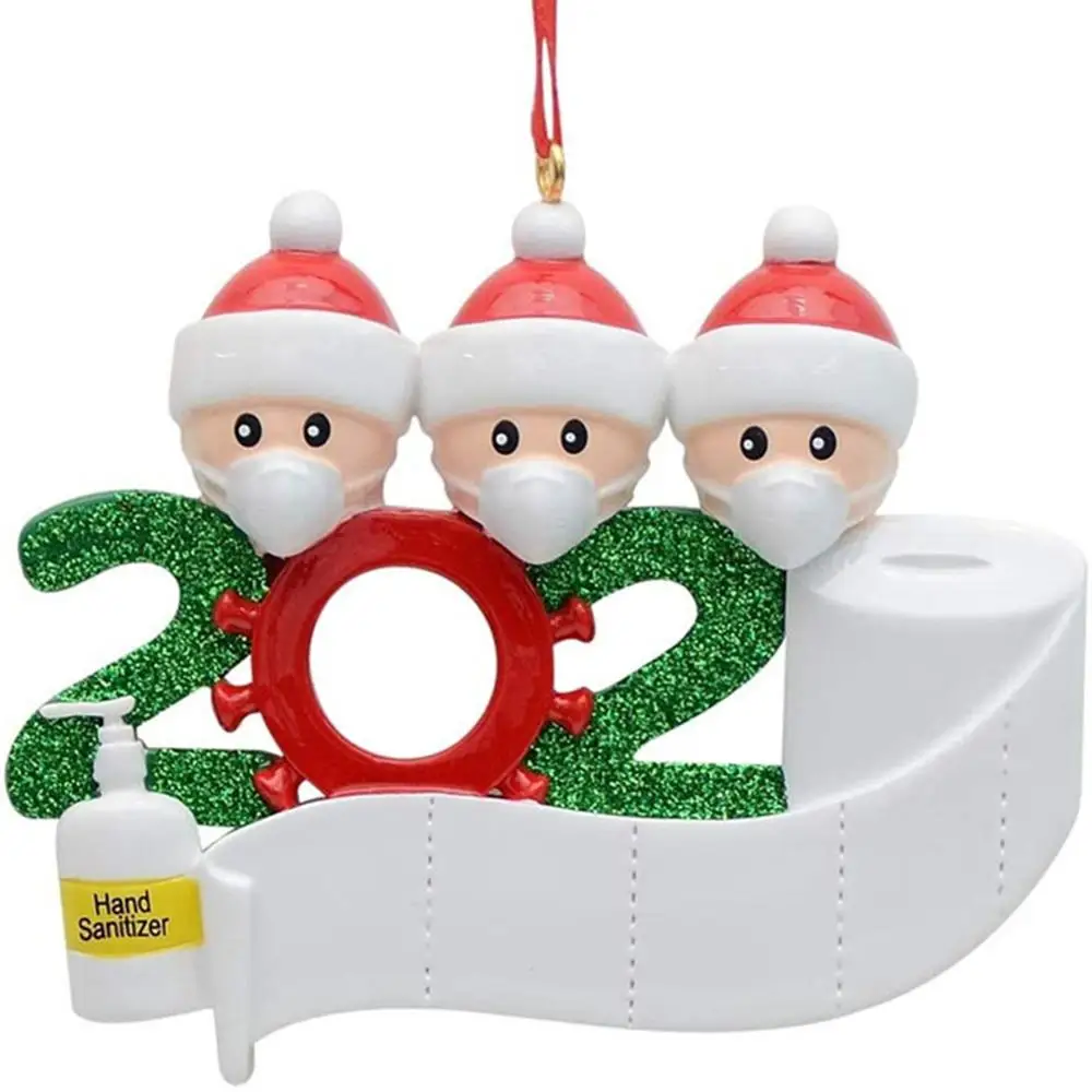 2020 Christmas Ornament Personalized Survivor Family 2 3 4 5 Resin Decorations Masked Hand washed Christmas Tree Hanging Pendant|Pendant & Drop Ornaments| - AliExpress