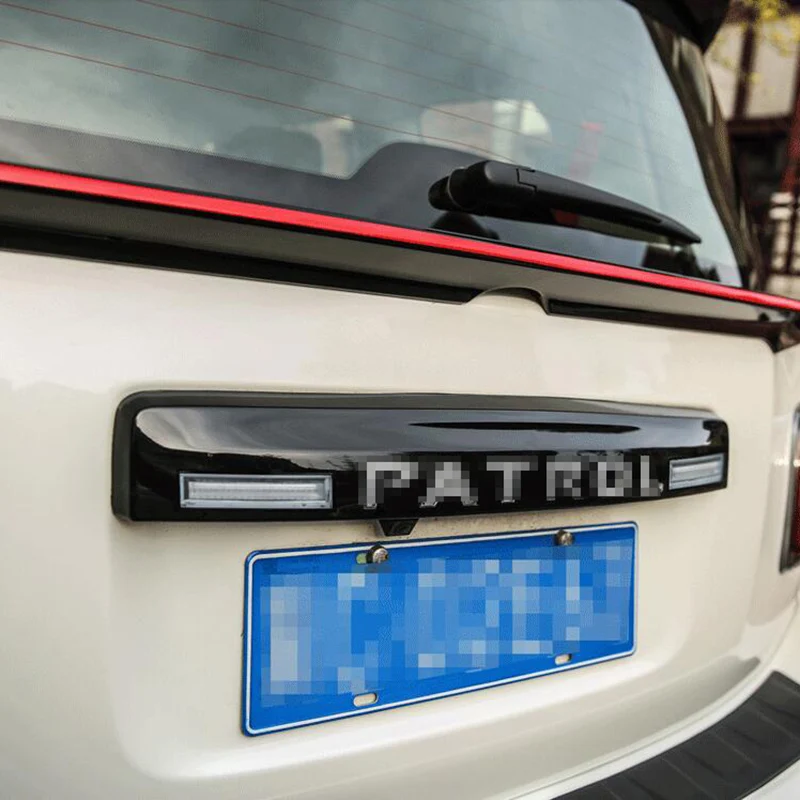 Для Nissan Patrol Y62 Armada 2013- черный/хромированная Многофункциональная светодиодный стоп-сигнал светильник единый светильник с светодиодный светильник для укладки волос крышка