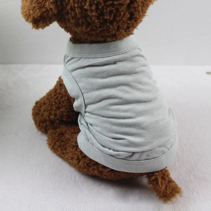 Летняя одежда для собак, щенков, кошек, повседневный тонкий жилет, футболка, топы, костюм, одежда
