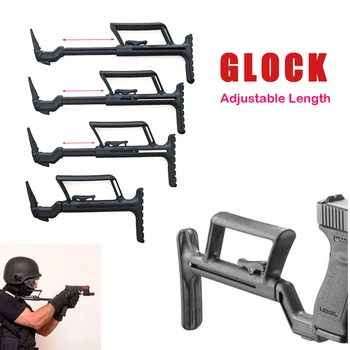 

TOtrait Glock Support Buttstock Auxiliary Adapter For Glock 17 G18 G19 G22 G34 Airsoft Pistol Carbine Accessories