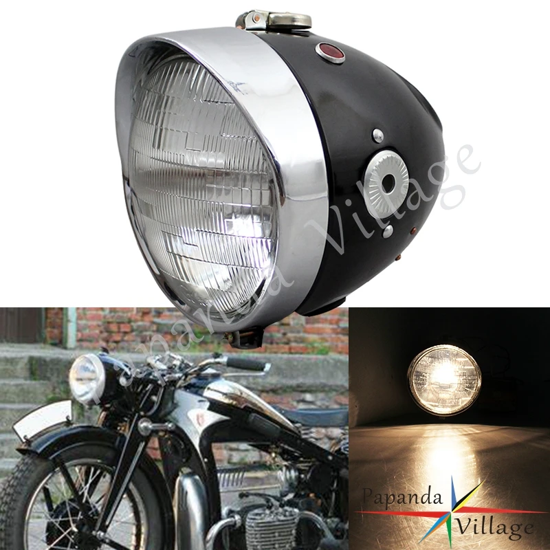 Фара для мотоцикла кафе гоночная ретро передняя Zundapp BMW K750 KS750 M72 R12 R75 R51 R6 wp40 Днепра