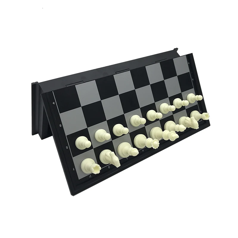 

Yernea Chess and Checkers Folding Magnetic Dual-use Chess Game Set Board Game 25*25*2cm Entertainment Child Education Gift