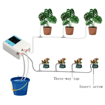 

Plant Drip Irrigation Water Pump Timer System Travel Intelligent Garden Automatic Watering Device Solar Energy Charging Potted