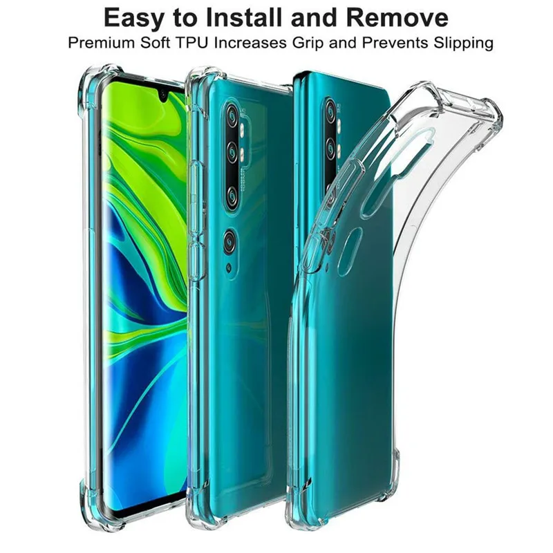 ТПУ чехол для Xiaomi mi Note 10 Note 10 Pro противоударный натуральный прозрачный мягкий задний Чехол для Xiao mi CC9 Pro Чехол Силиконовый