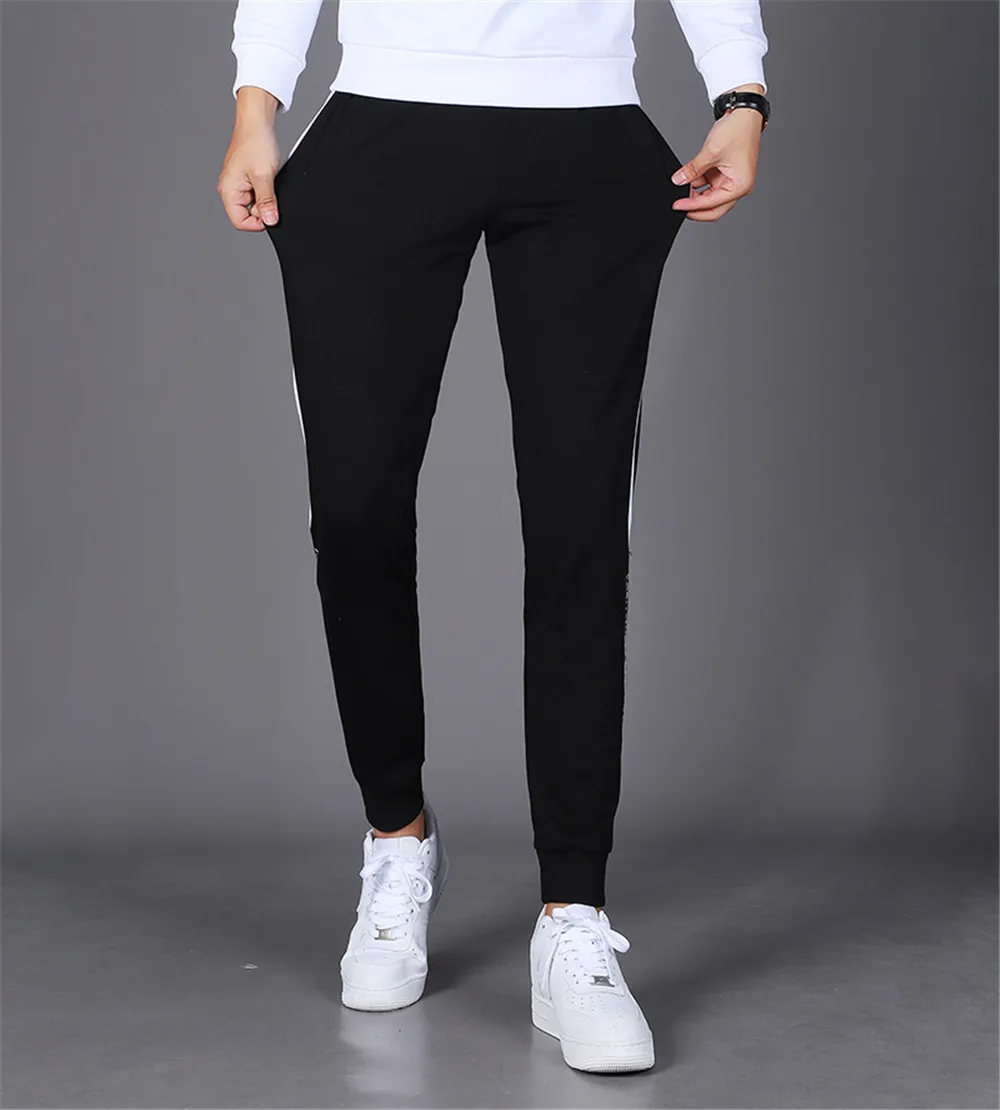 MenFashion спортивный костюм сплошной цвет хип-хоп дышащие спортивные штаны осенняя одежда брюки устойчивая брюки новые брюки для бега удобные