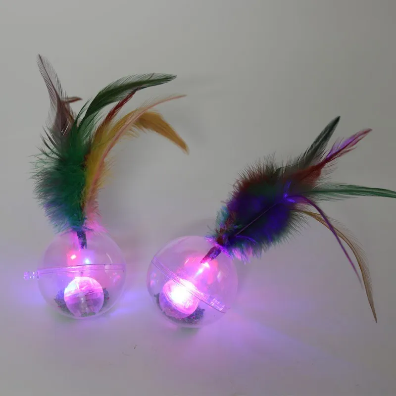 Pet Cat Toys Pets Interactive Flashing Ball Toy Electric Rotating