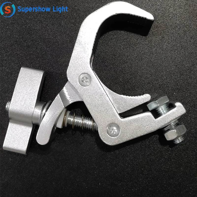 10pcs/lot DJ Lighting Aluminium Material Stage Light 150kg 40-60mm Hook Light Clamp Holder LED Disco Stage Effect Light Truss
