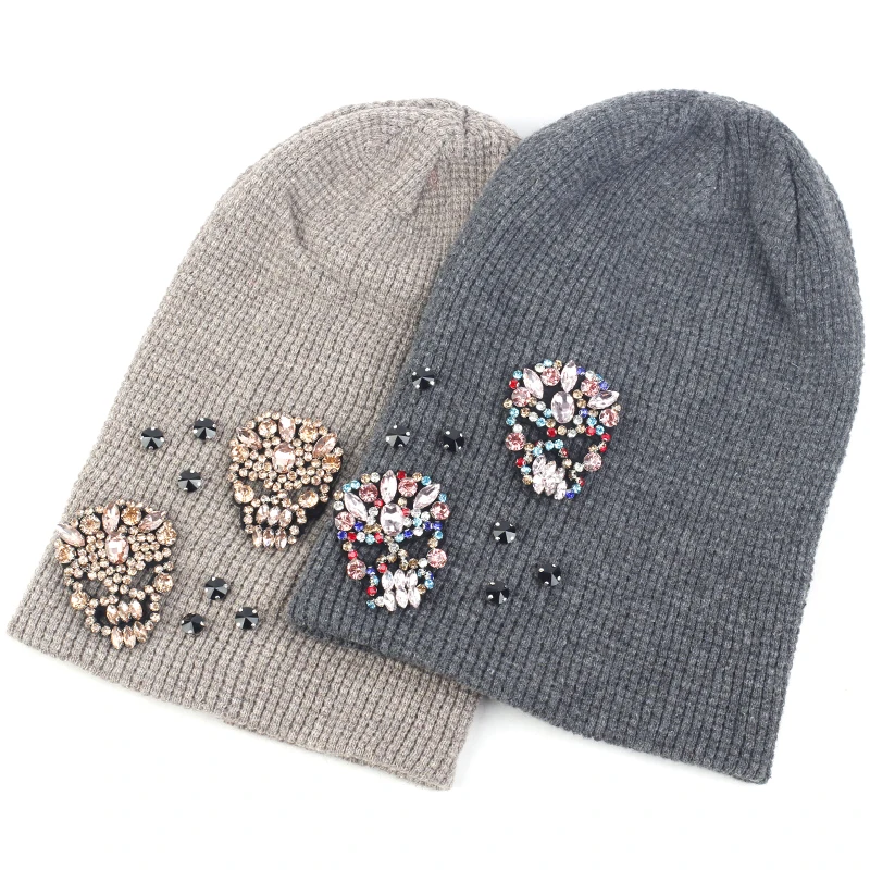 Autumn Winter Warm Hat Adult Skull Cap 