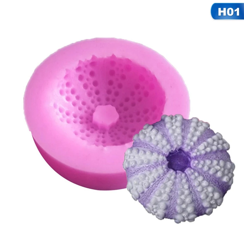 1 Sugarcraft Sea Shell Silicone Cake Molds Fondant Cake Decorating Tools Gumpaste Chocolate Candy Soap Fimo Clay Moulds - Цвет: 1