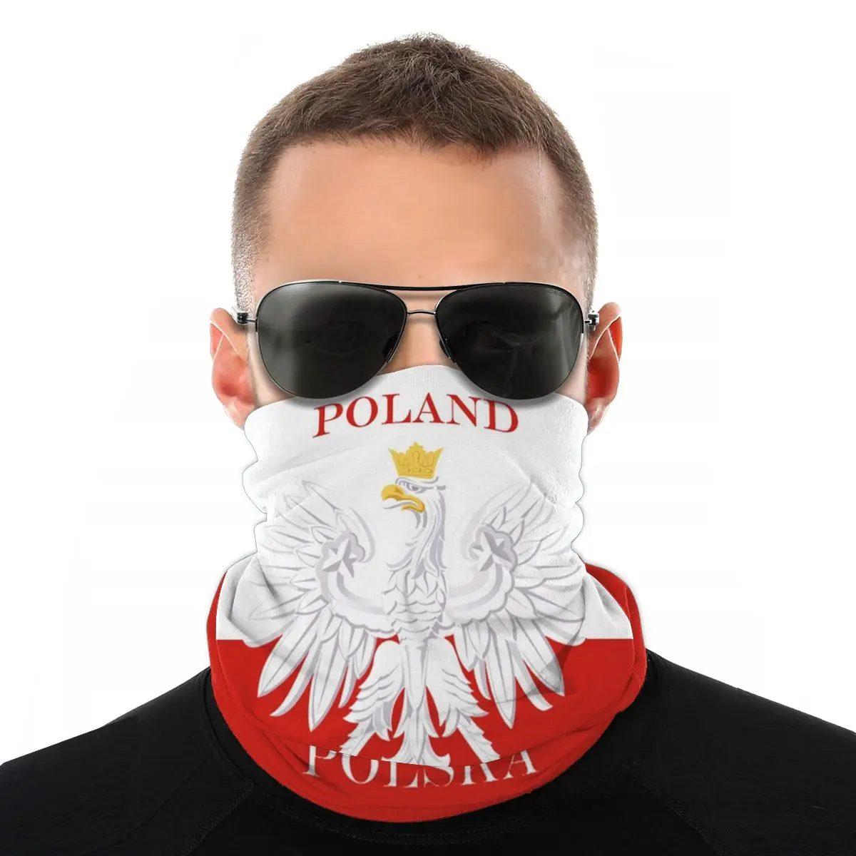 Ретро польский флаг волшебный шарф маска для лица Для мужчин женщин Высота