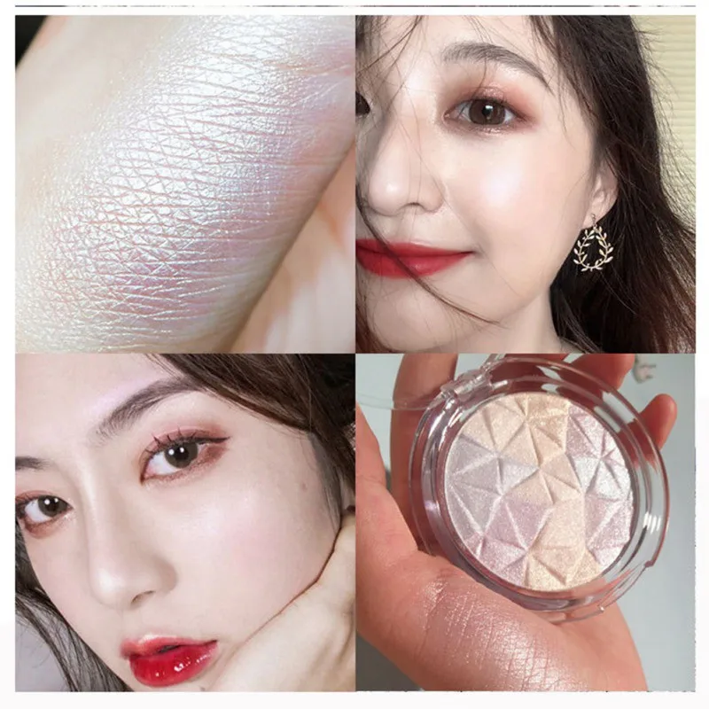 multi-function practical high-gloss powder makeup color stereo diamond high-gloss powder fine and bright