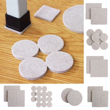 

Self-adhesive Felt Table Chair Mats Noise Prevention Table Mats Furniture Floor Protector Mats Chair Protection Mats Wear