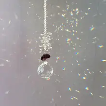 30 мм Хрустальное окно солнцезащитный Ловец коллекция бисера Suncatcher домашний и садовый декор Радужный производитель, прозрачные хрустальные призмы