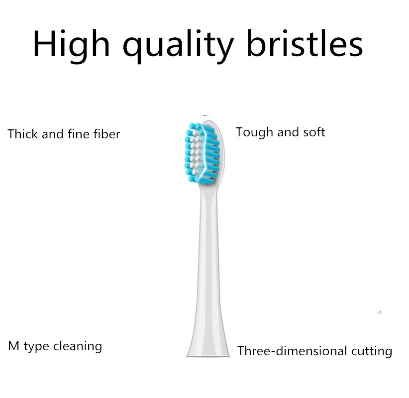 2pcs Electric Toothbrush Ultrasonic Sonic Tooth Brush Wireless USB Rechargeable Battery IPX7 Waterproof with 4pcs Brushes Head