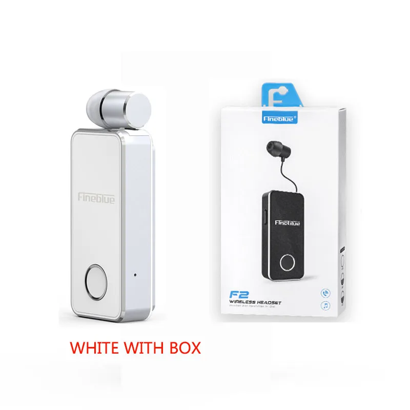 F2WHITEgift Fineblue F2 Bluetooth Спортивная гарнитура в ухо беспроводные наушники наушник мини наушники 6 H время разговора для смартфона - Цвет: F2WHITEgift