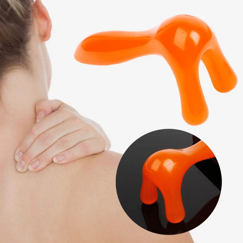

1PC Resin Body Nose Spine Acupoint Massager Gua Sha Board Rod Massage Tool