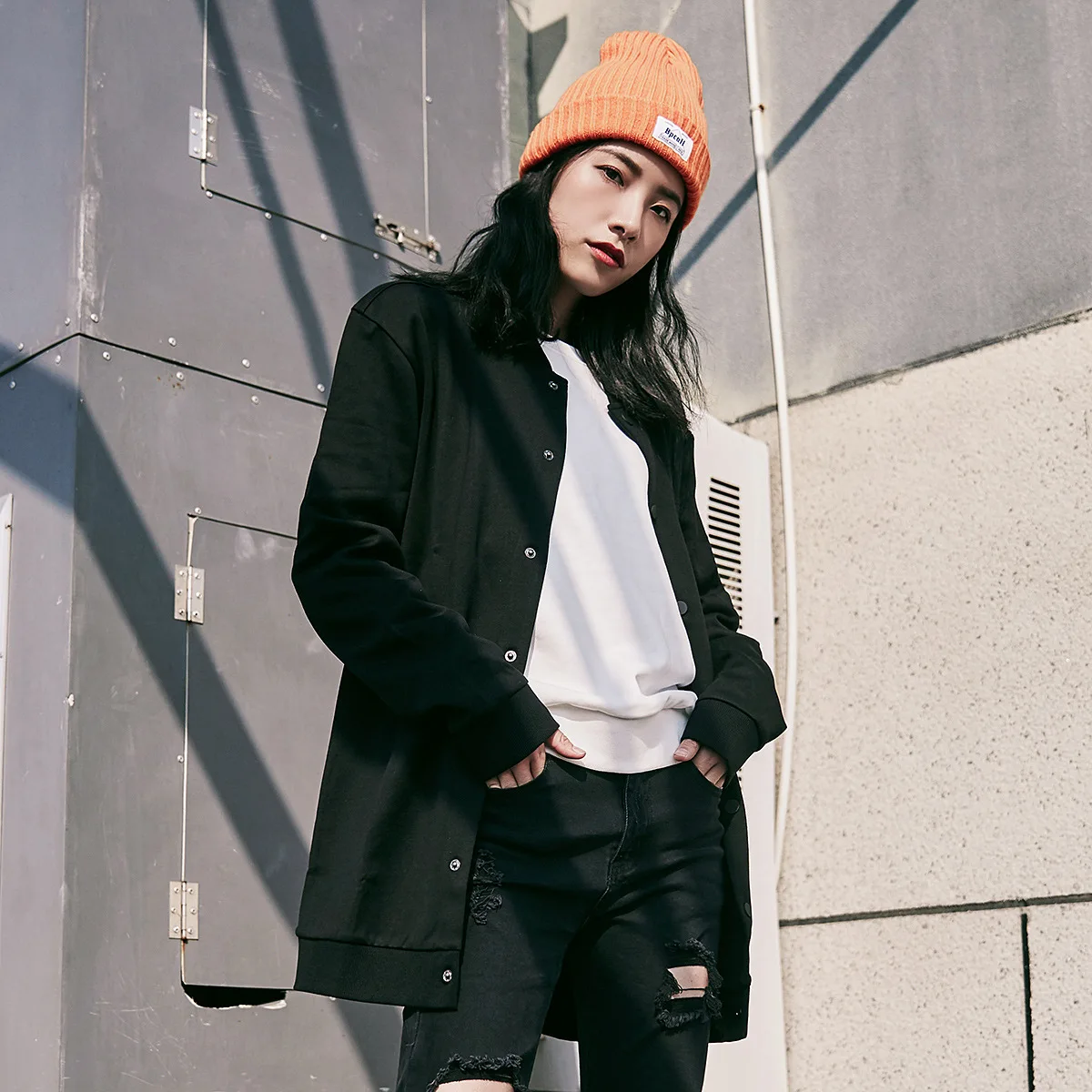 

2018 Autumn New Style Europe And America WOMEN'S Dress Crew Neck Mid-length Baseball Uniform-Style Jacket Women's