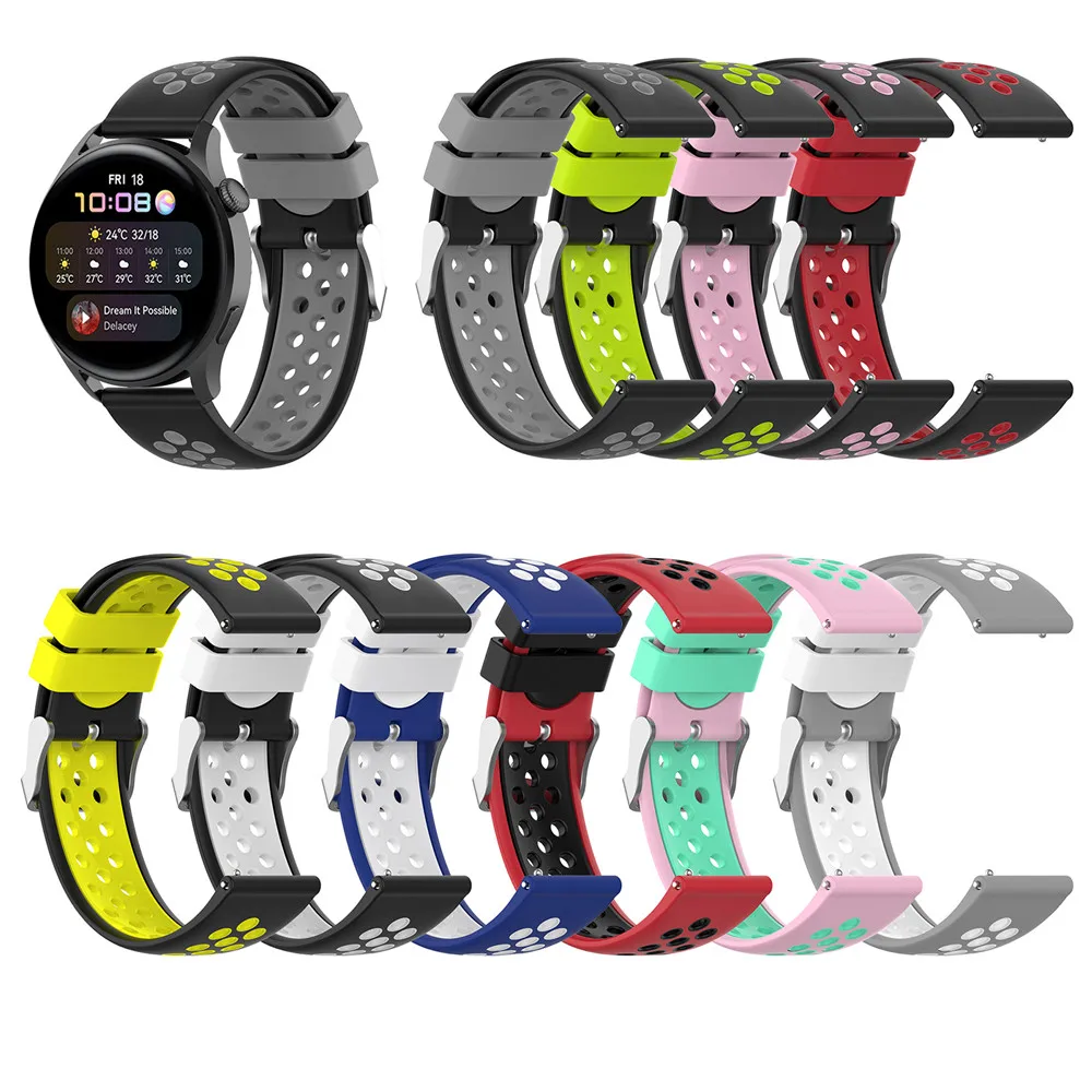 

Ремешок двухцветный 22 мм/20 мм для Huawei Watch GT3 46 мм/42 мм/GT Runner/GT2/ 3 PRO/ Honor Watch GS PRO/ Magic