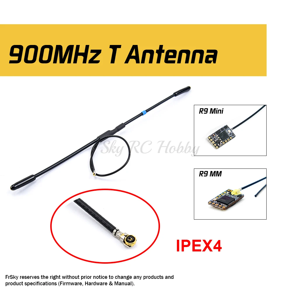 Antenna Frsky 900Mhz Ipex1 Connettore Ipex4 Per Ricevitore R9M / R9M Lite / R9 Mini / R9 Slim/Slim/R9Mm Per Parti Fpv Rc