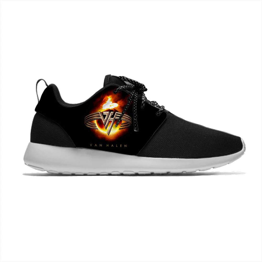 

Halen Van Rock Band Logo Hot Cool Novelty Fashion Kids Sport Running Shoes Casual Breathable Print Sneakers Boys Children Girl