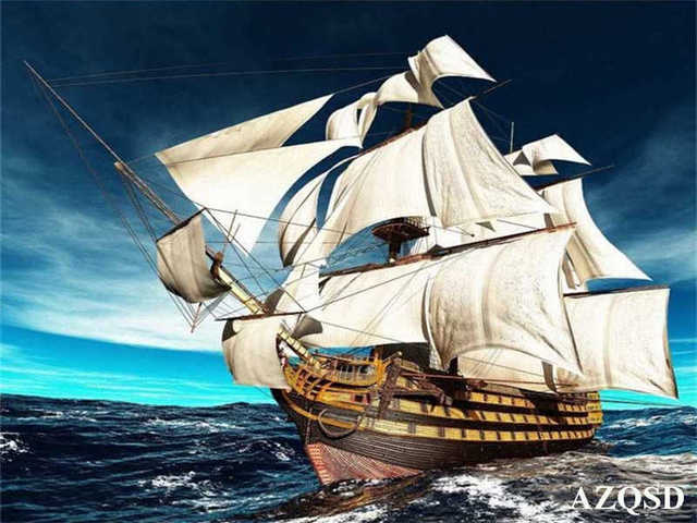 Paints By Numbers Scenery Pictures Oil Drawing By Numbers Boat Home Decoration Full Set Coloring By Numbers 50x40cm