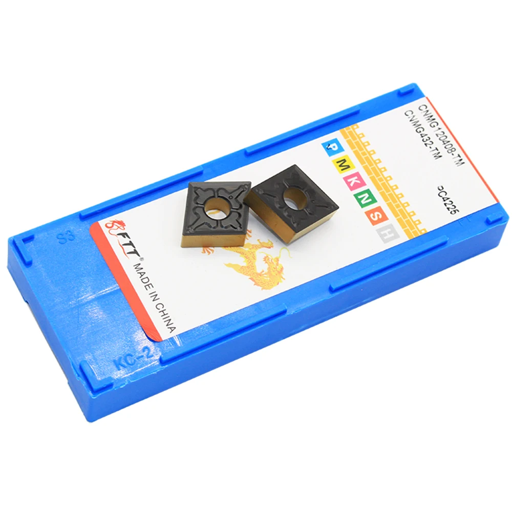 CNMG120404 ТМ PC4225 внешний твердосплавный инструмент для обработки деталей вращения вставная обработка стальных деталей CNC Blade CNMG120408 CNMG 120412