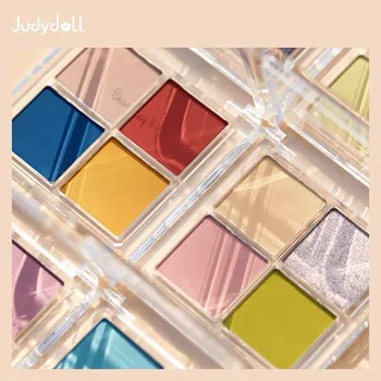 

Eyeshadow Palette 4 Colors Purple Yellow Pink Blue Rainbow Matte Shimmer Eye Shadow Palette Eye Makeup Cosmetics