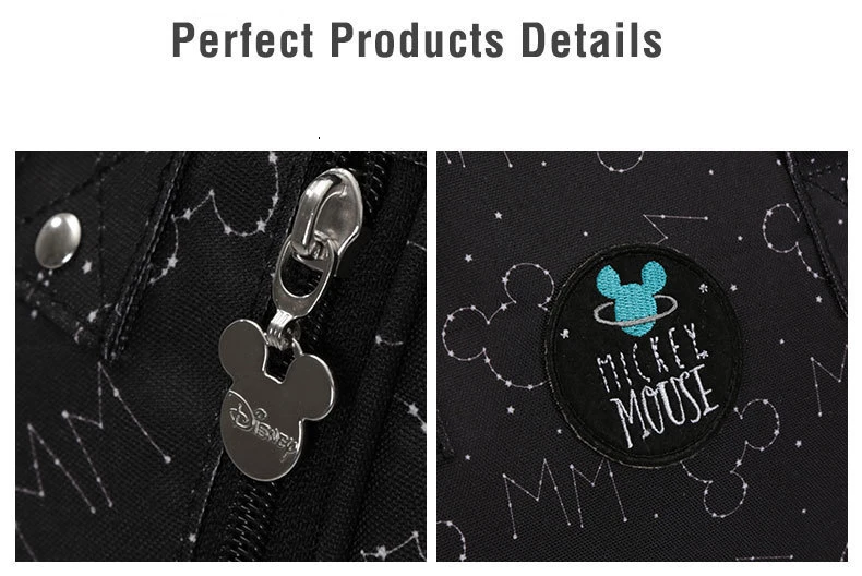 Сумка для подгузников для мам disney, сумка для ухода за ребенком, сумка для кормления, большая емкость, сумка для подгузников для мам, модный рюкзак для путешествий для мам, детские вещи